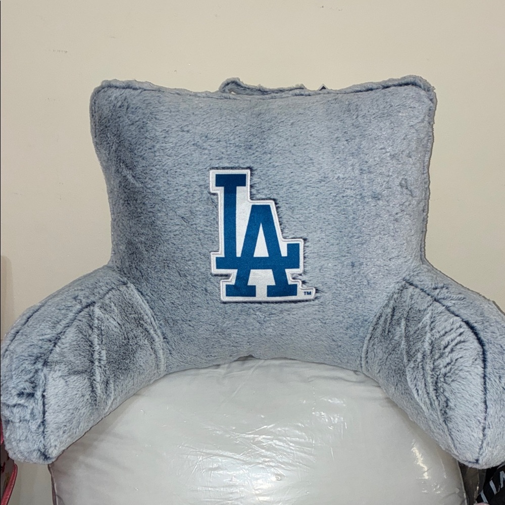 LA Dodgers Faux Fur backseat pillow